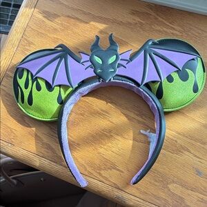 Enchanting Dragon Headband - Black, Purple, and Green